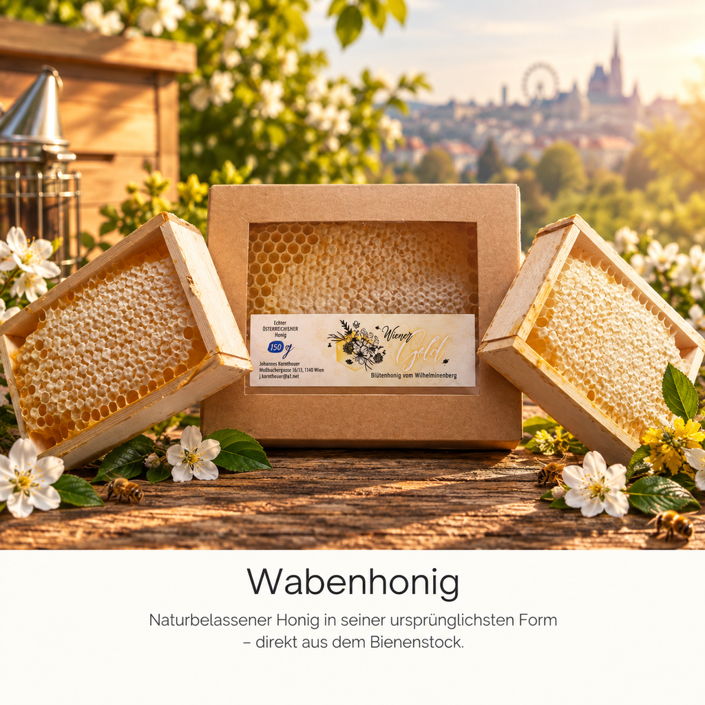 Wabenhonig aus eigener Imkerei am Wilhelminenberg – Wiener Gold